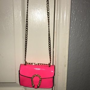 Pink mini purse